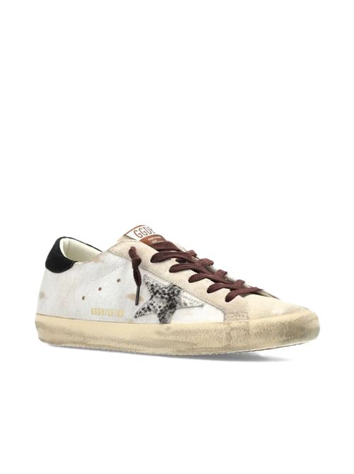 Golden Goose Super-Star animal-print sneakers Golden Goose | GWF00101.F008746.12526WHITE/SEEDPEARL/BLACK